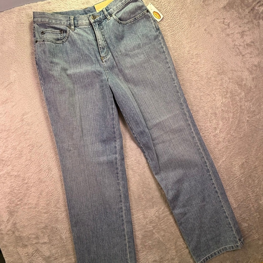 NWT Talbots Women Jeans Size 6 Light Indigo Boot Leg 100% Cotton Vintage